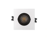 DK3021-WB Встраиваемый светильник, IP 20, 10 Вт, GU5.3, LED, белый/черный, пластик