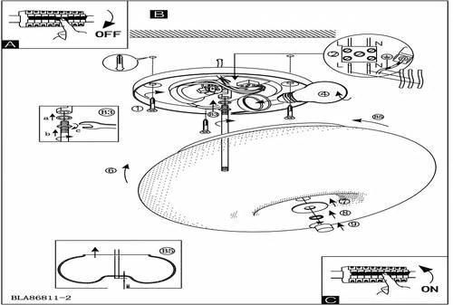 Настенно-потолочный светильник Optica, 2хE27, никель матовый (Eglo, 86811) - Amppa.ru