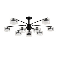 Светильник Потолочный Natalina Comfi, 10xgx53 Led, Черный (Lumion, 8349/10c)