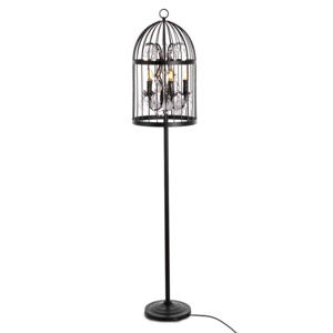 Торшер Crystal Cage F Loft1891, 5xE14, Черный и Черный (Loft IT, Loft1891F)