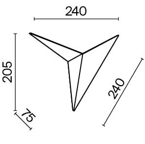 Бра Wall Trame, LED 3W, 3000K, Черный (Maytoni Technical, C808WL-L3B)