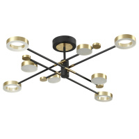 Потолочный Светильник Denzel Midcent, Led, Черный; Античная Бронза (Odeon Light, 4321/63cl)