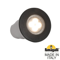 Грунтовый светильник Fumagalli Ceci 90 1F1.000.000.AXU1R, Черный и Прозрачный, с лампой 400Lm, 3000К