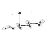 SLE154843-09 Светильник подвесной Черный/Дымчатый E27 9*40W RAMETTO