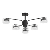 Светильник Потолочный Natalina Comfi, 6xgx53 Led, Черный (Lumion, 8349/6c)