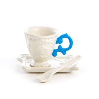 Кофейная пара I-Wares, Белый/Синий/ (Seletti, 09859_AZZ)