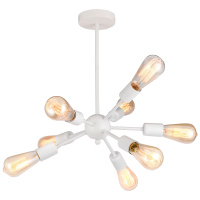 Потолочная люстра Lgo Kenner, 9xE27, Белый (Lussole, GRLSP-8269)